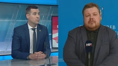 Mislav Herman (HDZ) i Ivan Račan (SDP)
