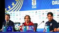 Luka Modrić na konferenciji za medije, Foto: Hannah Mckay/REUTERS