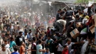 Palestinci preuzimaju humanitarnu pomoć, Khan Younis, 11. listopada