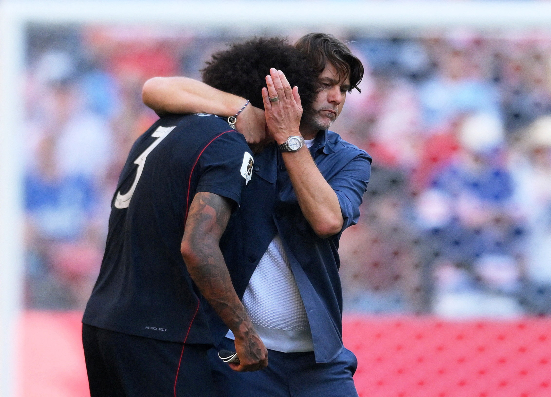 Mauricio Pochettino nakon utakmice i ispadanja sa Svjetskog prvenstva , Foto: Steven Bisig/ IMAGN IMAGES/REUTERS
