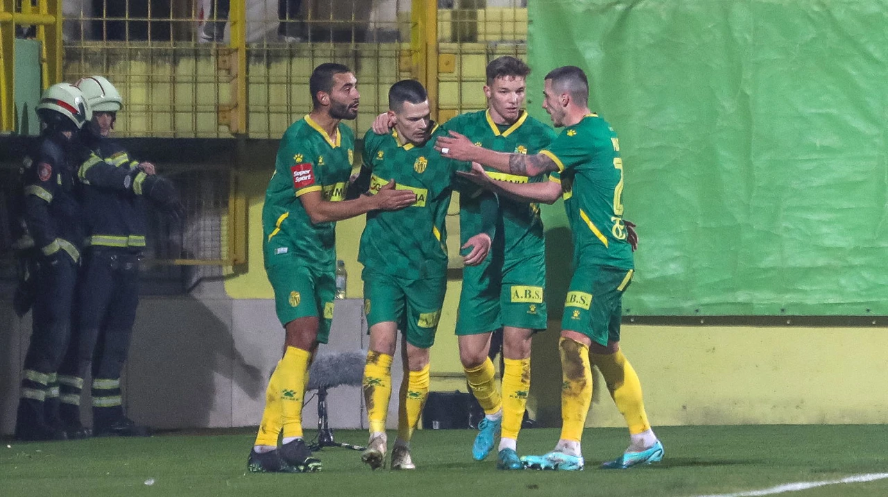 Ante Erceg i suigrači slave gol