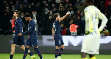 Slavlje nogometaša PSG-a