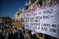Prosvjed u Zagrebu, Foto:  Josip Regovic /Pixsell