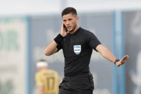 Sudac Kolarić prije nego li je pregledao snimku i dosudio kazneni udarac, Foto: Luka Stanzl/PIXSELL