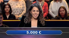 Karla Tomljanović, Foto: Tko želi biti milijunaš?/HRT