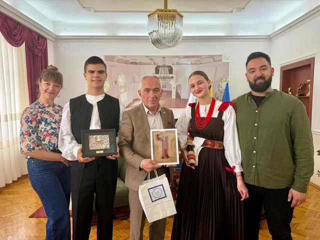 Prijam kod gradonačelnika Bitole, Toni Konjanovski, voditelj Ivan Ćurlin, Foto: Neda Maretić/gh