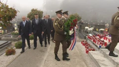 Predsjednik Vlade na polaganju vijenaca, Foto: HTV/HRT