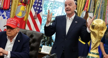 Donald Trump i Gianni Infantino u Ovalnom uredu