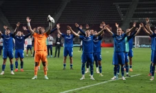 Pozdrav igrača Dinama navijačima, Foto: Luka Stanzl/GNK Dinamo/PIXSELL
