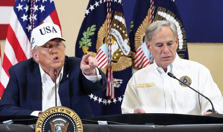 Donald Trump i Greg Abbott