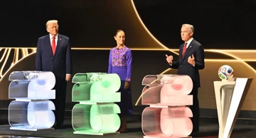 Donald Trump, Claudia Sheinbaum i Mark Carney 