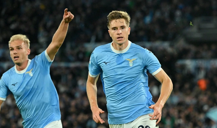 Slavlje igrača Lazija