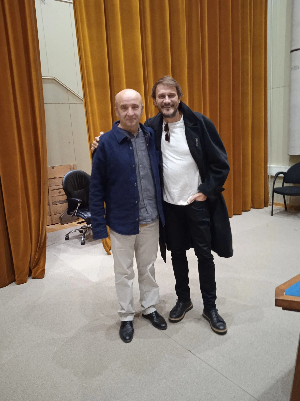 Sreten Mokrović kao Robert Walton i Frano Mašković kao Victor Frankenstein