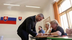 Peter Pellegrini na biračkom mjestu