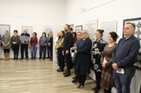 Na otvorenju izložbe  grafika „Likovna tradicija“ autora Gorana Kujundžića, Foto: Hrvatski glasnik/.