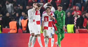 Hrvatski nogometaši nakon utakmice u Pragu