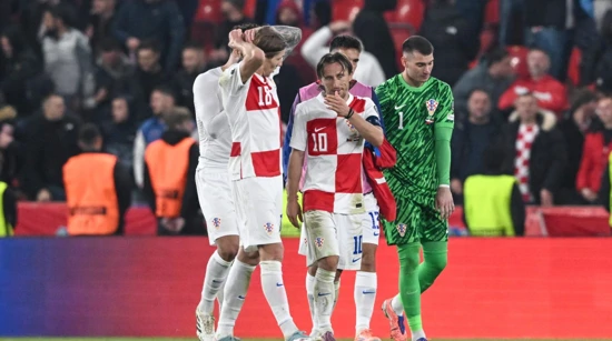 Hrvatski nogometaši nakon utakmice u Pragu