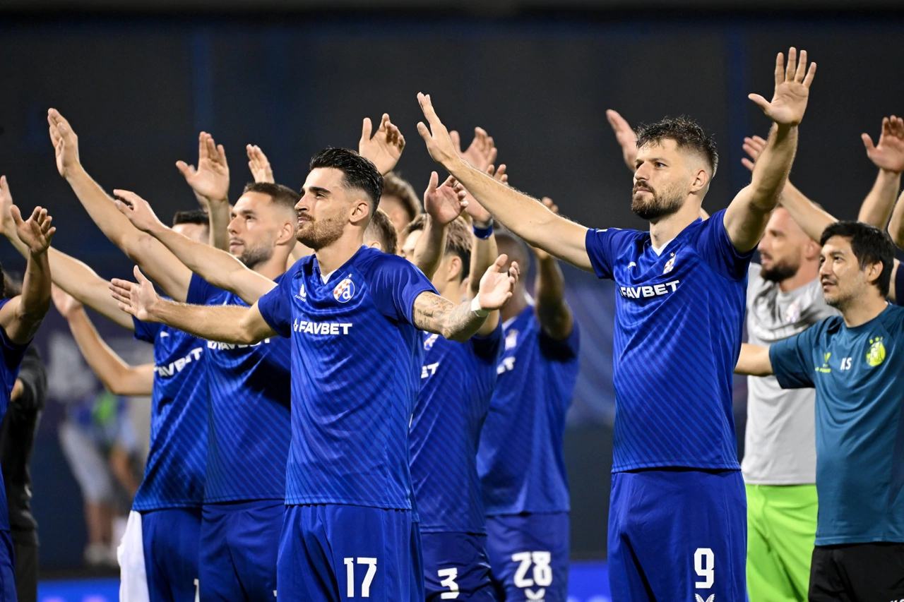 Slavlje igrača Dinama, Foto: Goran Mehkek/CROPIX