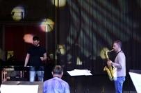 Miron Hauser i Lenart Krečič ispred Jazz orkestra HRT-a , Foto: Marija Štilinović/HRT