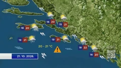 Vremenska prognoza, Foto: HTV/HRT
