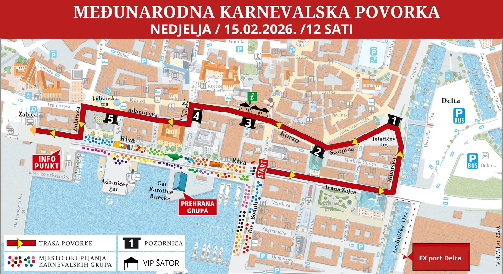 Tijekom karnevala uvodi se posebna regulacija prometa u centru grada