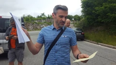 Josip Katalinić iz Eko-stožera Marišćina (Foto: Lea Domijan Fišter / HRT - Radio Rijeka)