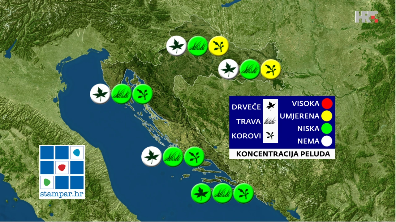 peludna prognoza NZJZ-a, Foto: HTV/HRT