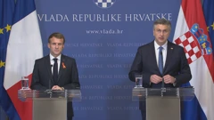 Emmanuel Macron i Andrej Plenković