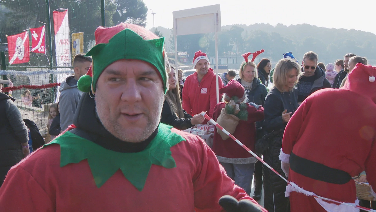 Hrabri Vilenjak ronio uz Djeda Mraza, Foto: HTV/HRT