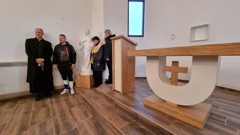 Gajić dobio oltar za novu crkvu, Foto: Davor Lončarić/HRT Radio Osijek