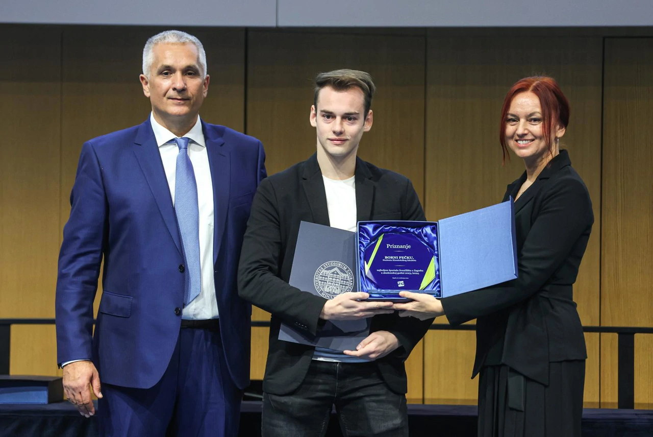 Borna Pečko, najbolji sportaš Sveučilišta u Zagrebu 