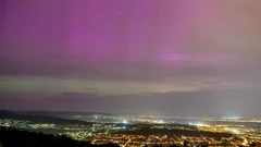 Polarna svjetlost iznad Budimpešte