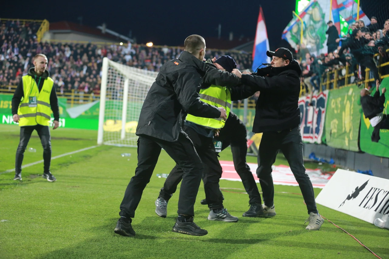Neredi na utakmici između Istre i Hajduka , Foto: Goran Sebelic /CROPIX