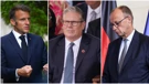 Macron, Starmer i Merz