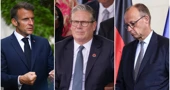 Macron, Starmer i Merz