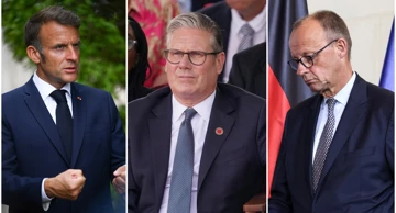 Macron, Starmer i Merz