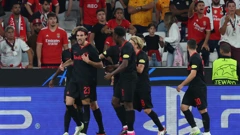 Roko Šimić slavi pogodak Benfici u Lisabonu