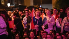 Gledanje finala na Europskom trgu