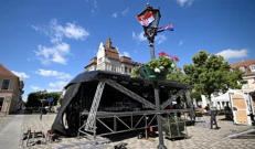 Pripreme za doček Vatrenih u Neuruppinu, Foto: Marko Lukunić/PIXSELL