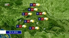 Vremenska prognoza, Foto: HTV/HRT