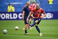 Erling Haaland tijekom zagrijavanja , Foto: Dylan Martinez/REUTERS