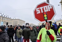 Poljoprivrednici s traktorima prosvjeduju kod Brandenburških vrata, Foto: Leo Simon/REUTERS