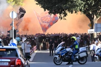 Korteo Torcide uoči utakmice Hajduk - Ajax, Foto: Ante Cizmic/CROPIX