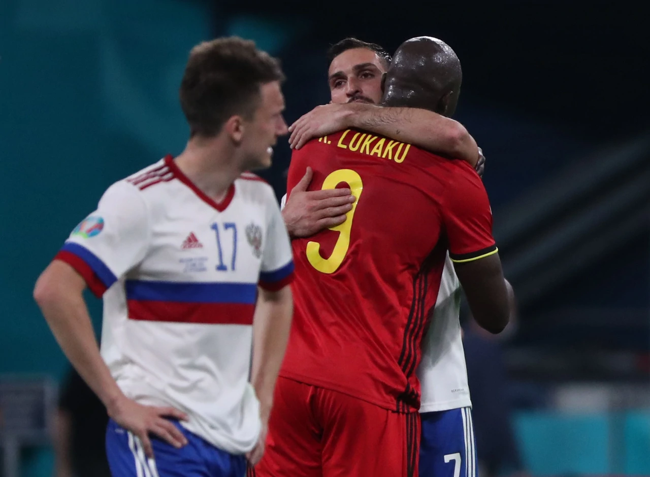 Slavlje belgijskih nogometaša, Foto: Evgenia Novozhenina/REUTERS
