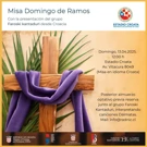 Misa na Cvjetnicu, Foto: ustupljena fotografija/Tatiana Muñoz Mimica